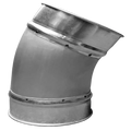30-degree stictch-welded galvanized steel duct elbow