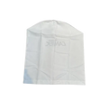 White knit polyester Dustek JR-31 lower dust collection bag with domed top
